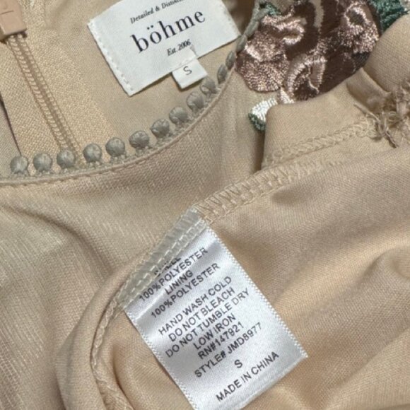 NEW Bohme Peach Midi Dress - Picture 6 of 6